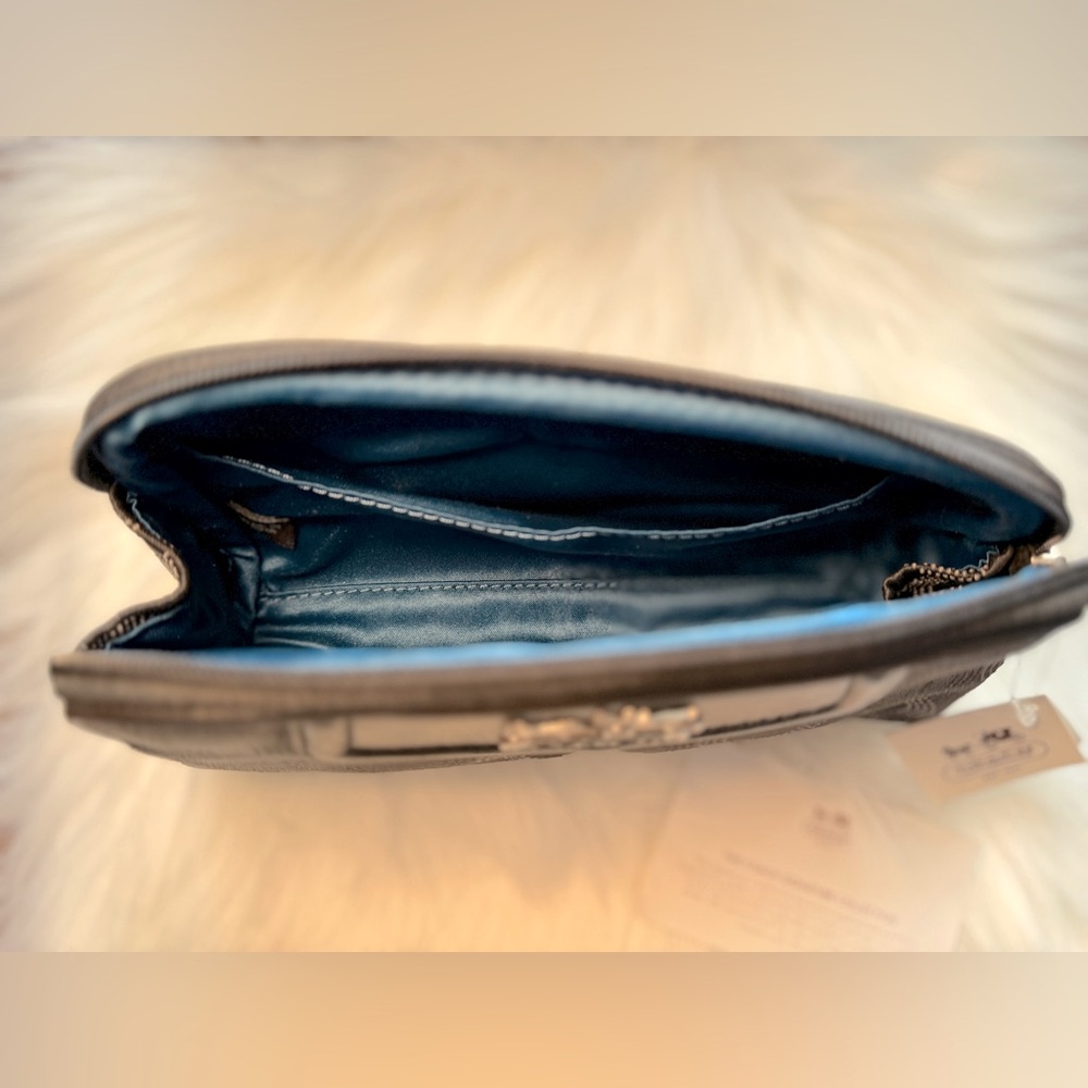 COACH Signature C Black and silver makeup case - Picture 8 of 16
